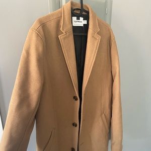 Mens peacoat tan TOPMAN